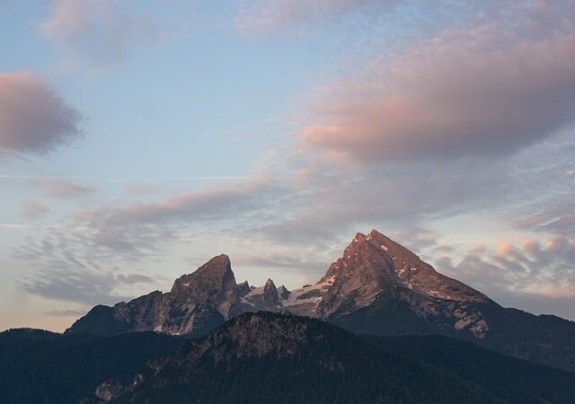 Watzmann zonsondergang